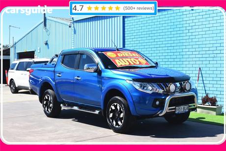 Blue 2016 Mitsubishi Triton Dual Cab Utility Exceed (4X4)