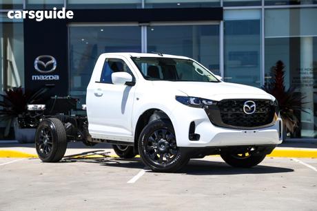 White 2025 Mazda BT-50 Cab Chassis Xt (4X4)