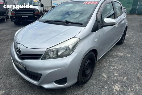 Silver 2011 Toyota Yaris Hatchback Yr
