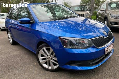 Blue 2016 Skoda Fabia Wagon 81 Tsi