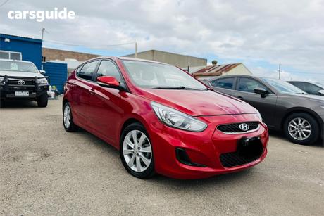 Red 2017 Hyundai Accent Hatchback Sport