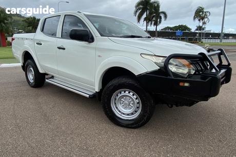 White 2016 Mitsubishi Triton Dual Cab Utility Glx (4X4)