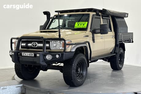 Beige 2022 Toyota Landcruiser Double Cab Chassis Gxl