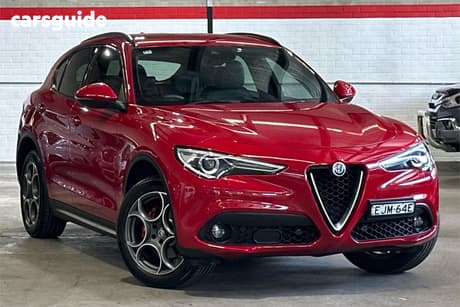 Red 2018 Alfa Romeo Stelvio Wagon