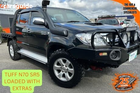 Black 2009 Toyota Hilux Dual Cab Pick-up Sr5 (4X4)