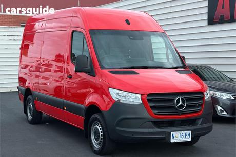 Red 2019 Mercedes-Benz Sprinter Van 316Cdi Vs30 Mwb Rwd High Roof