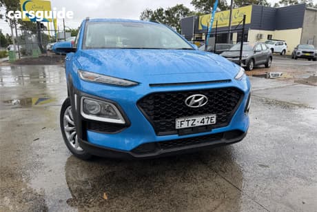 Blue 2018 Hyundai Kona Wagon Go (Fwd)