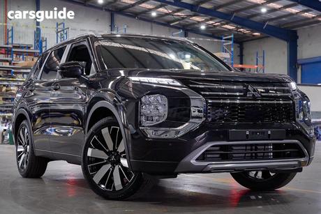 Black 2025 Mitsubishi Outlander Wagon Aspire 7 Seat (Awd)