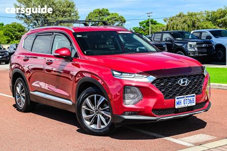 Red 2018 Hyundai Santa FE Wagon Elite Crdi (Awd)