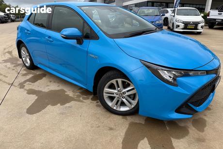 Blue 2021 Toyota Corolla Hatchback Ascent Sport Hybrid