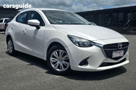 White 2018 Mazda 2 Sedan Neo