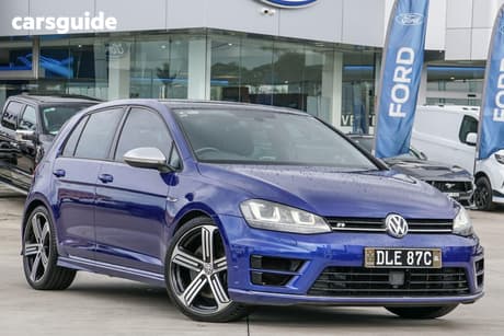 Blue 2016 Volkswagen Golf Hatchback R
