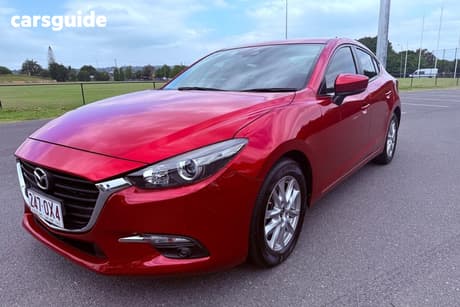 Red 2017 Mazda 3 Sedan Maxx