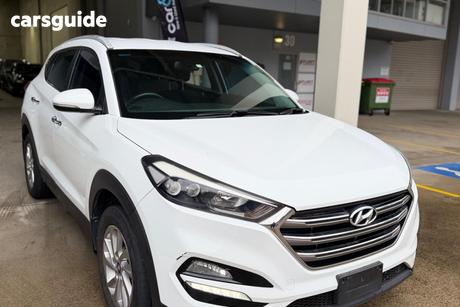 White 2016 Hyundai Tucson Wagon Elite (Awd)