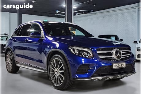 Blue 2017 Mercedes-Benz GLC250 Wagon