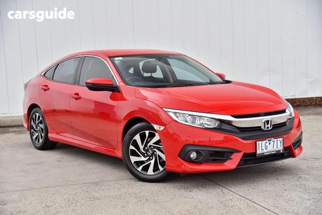 Red 2017 Honda Civic Hatchback Vti-S