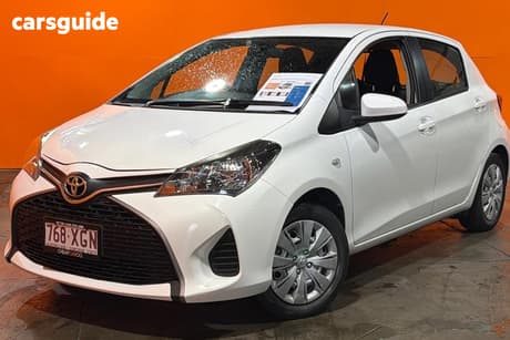 White 2015 Toyota Yaris Hatchback Ascent