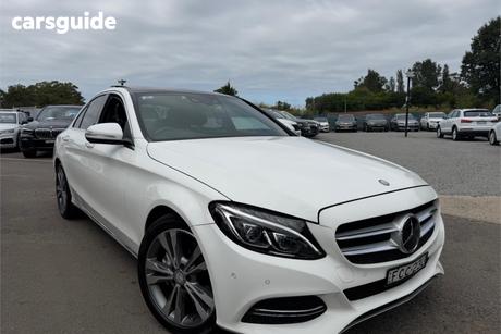 White 2015 Mercedes-Benz C250 Sedan