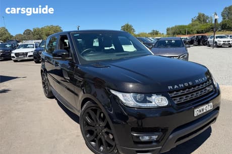 Black 2017 Land Rover Range Rover Sport Wagon 3.0 Tdv6 Se