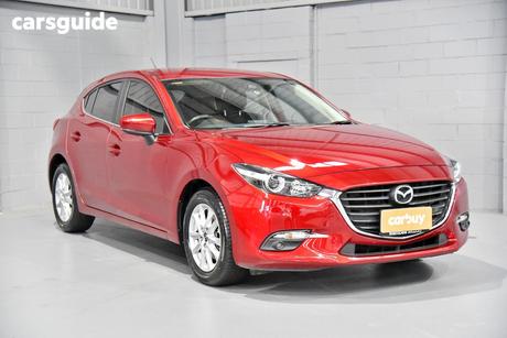 Red 2018 Mazda 3 Hatchback Maxx Sport