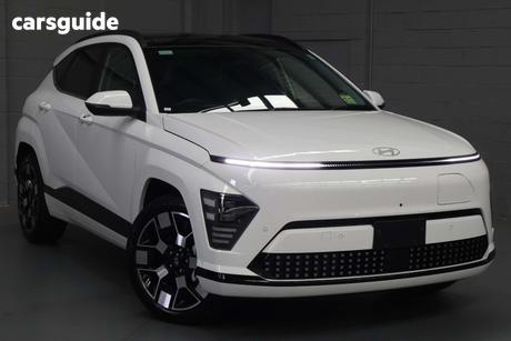 White 2026 Hyundai Kona Wagon Electric Premium Ext Range