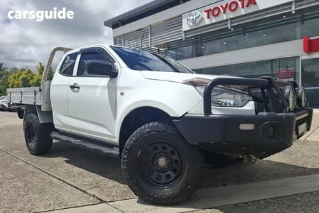 White 2021 Isuzu D-MAX Space Cab Chassis Sx (4X4)
