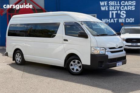 White 2014 Toyota HiAce Bus Commuter