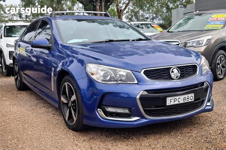 Blue 2017 Holden Commodore Sedan Sv6