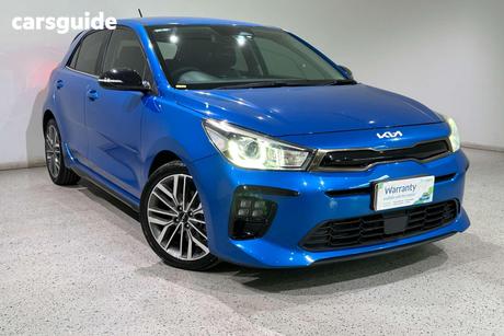 Blue 2021 Kia RIO Hatchback Gt-Line