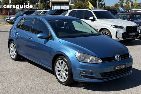 Blue 2014 Volkswagen Golf Hatchback 103 Tsi Highline