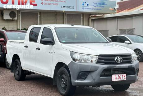 White 2018 Toyota Hilux Dual Cab Utility Workmate