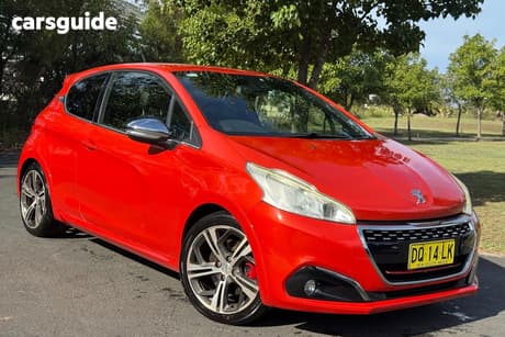 Orange 2015 Peugeot 208 Hatchback Gti