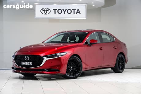 Red 2021 Mazda 3 Sedan G25 Astina