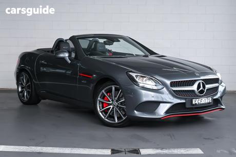 Grey 2017 Mercedes-Benz SLC180 Roadster