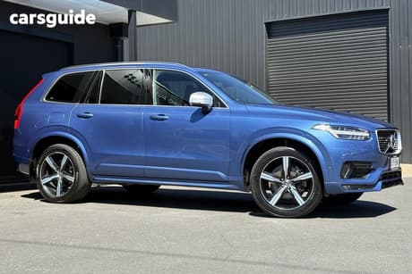 Blue 2018 Volvo XC90 Wagon T6 R-Design