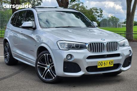 Silver 2015 BMW X3 Wagon Xdrive 30D
