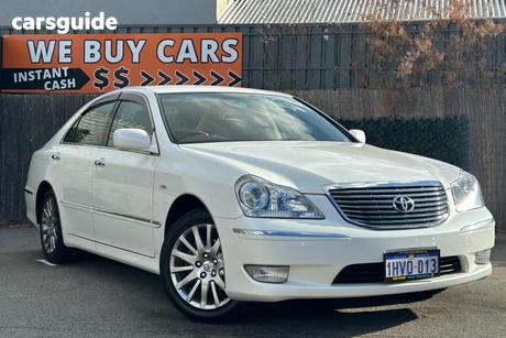 White 2004 Toyota Crown Sedan UZS186 MAJESTA SEDAN 4DR AUTO 6SP 4.3 [IMP]