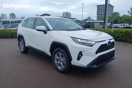 White 2024 Toyota RAV4 Wagon Gx (2Wd) Hybrid