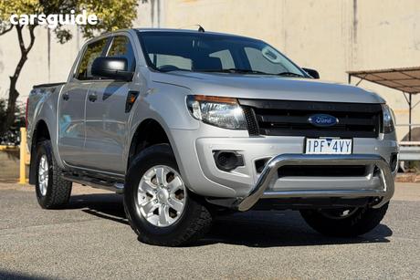 Silver 2014 Ford Ranger Crew Cab Pickup Xl 2.2 Hi-Rider (4X2)