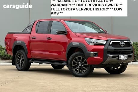Red 2022 Toyota Hilux Double Cab Pick Up Rogue (4X4)