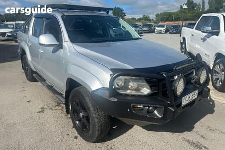 Silver 2015 Volkswagen Amarok Dual Cab Utility Tdi420 Highline (4X4)