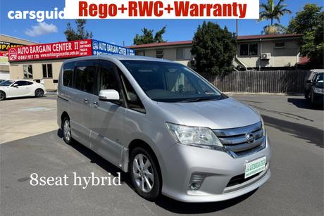 Silver 2013 Nissan Serena Wagon Highway Star G (Hybrid)
