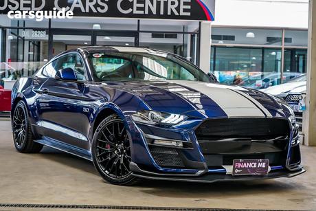 Blue 2018 Ford Mustang Coupe Fastback Gt 5.0 V8
