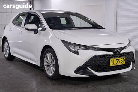 White 2024 Toyota Corolla Hatchback Ascent Sport