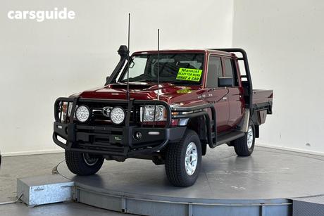 Red 2022 Toyota Landcruiser Double Cab Chassis Gxl