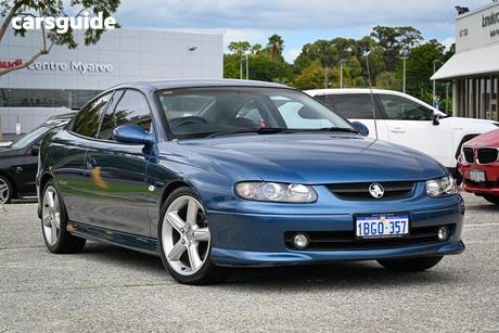 Blue 2002 Holden Monaro Coupe Cv8