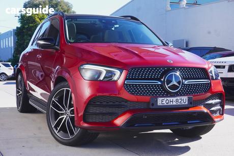 Red 2021 Mercedes-Benz GLE400 Wagon D 4Matic