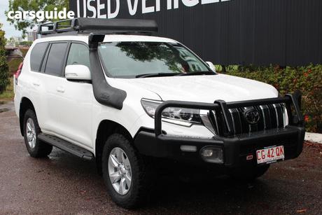 White 2022 Toyota Landcruiser Prado Wagon Gxl Flat Tailgate