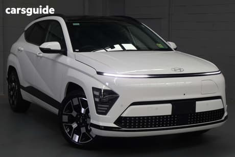 White 2026 Hyundai Kona Wagon Electric Premium Ext Range