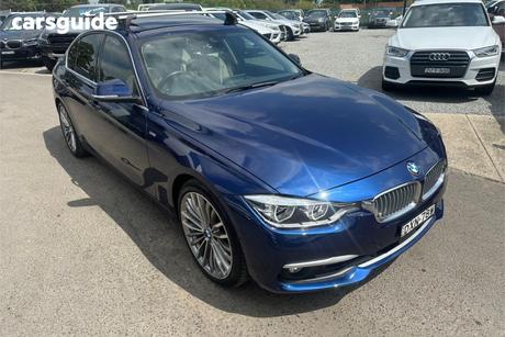 Blue 2018 BMW 330I Sedan Luxury Line